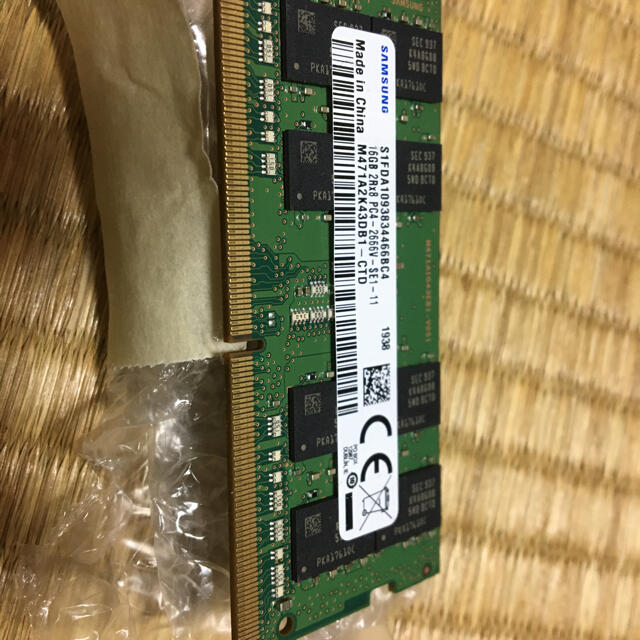 SAMSUNG DDR4 PC4-2666V　16GB　2Rx8 1