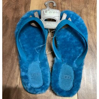 アグ(UGG)の☆ 専用☆UGG アグ  ビーチサンダル ビーサンブルー US6 23㎝☆(ビーチサンダル)