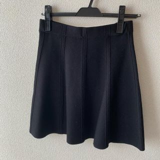 ザラ(ZARA)の新品タグ付き　ZARA 黒　ニット　スカート　XS(ミニスカート)