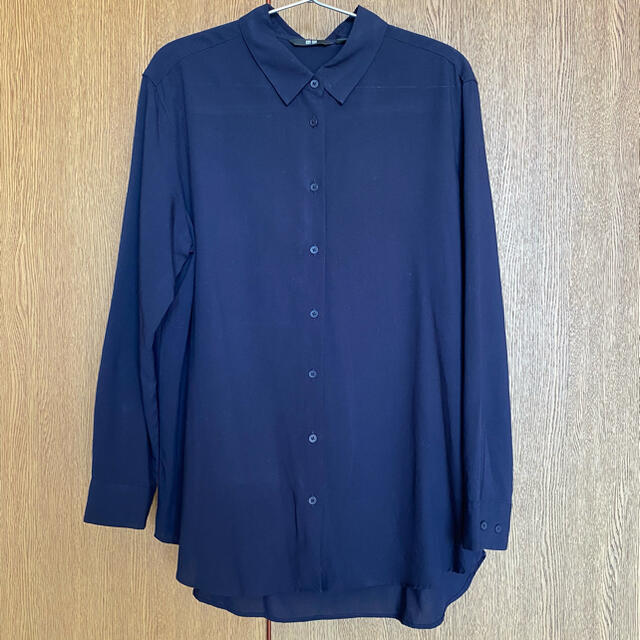 UNIQLO(ユニクロ)のユニクロ レーヨンブラウス XL UNIQLO レディースのトップス(シャツ/ブラウス(長袖/七分))の商品写真