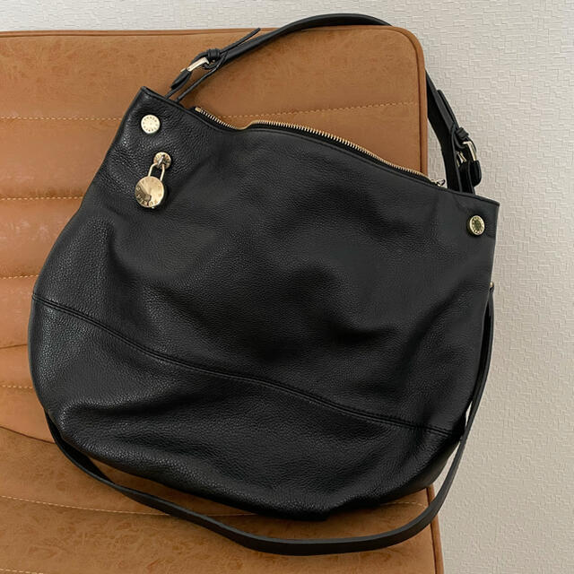 FURLA - [超美品]FURLA 2WAYワンショルダーバッグ レザー ブラック