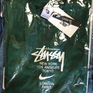 ステューシー(STUSSY)のSTUSSY NIKE INTERNATIONAL TEE Green M(Tシャツ/カットソー(半袖/袖なし))