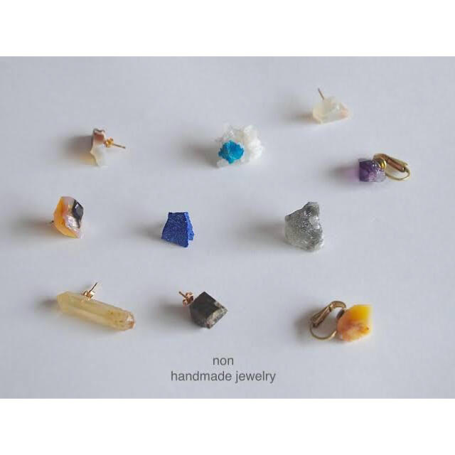 新品 NON handmade jewelry ターコイズ オパール ピアス