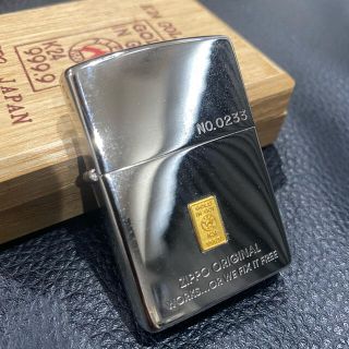 【激レア】zippo GOLD IN GOD 特別限定 純金(K24) 箱付き