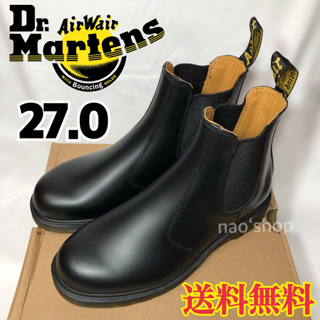 Dr.Martens(ドクターマーチン)の【新品】ドクターマーチン サイドゴア チェルシーブーツ ブラック 27.0 メンズの靴/シューズ(ブーツ)の商品写真