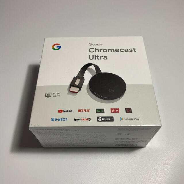 Google(グーグル)のChromecast ultra 未使用　美品 スマホ/家電/カメラのスマートフォン/携帯電話(その他)の商品写真