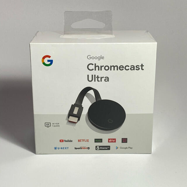 Google(グーグル)のChromecast ultra 未使用　美品 スマホ/家電/カメラのスマートフォン/携帯電話(その他)の商品写真