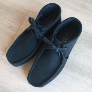 クラークス(Clarks)のCLARKS ORIGINALS  ブラック Wallabee ブーツ 黒 36(ブーティ)