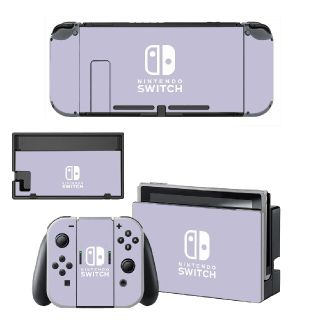 ニンテンドースイッチ スキンシール パープル 紫 任天堂Switch(その他)