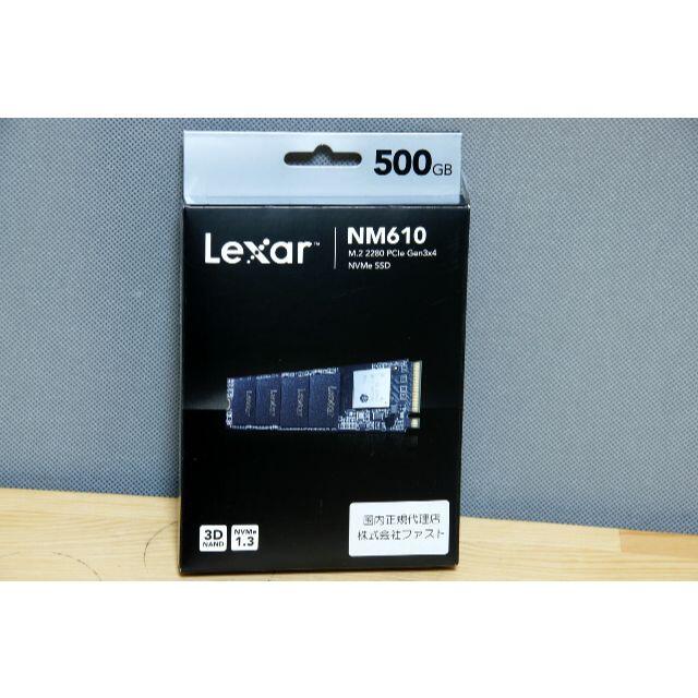 Lexar M.2 SSD 500GB LNM610-500RBJP 新品！