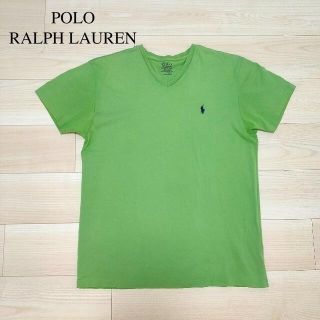 ポロラルフローレン(POLO RALPH LAUREN)の【ラルフローレン】Vネック　Tシャツ　ポニーロゴ　グリーン M(Tシャツ/カットソー(半袖/袖なし))