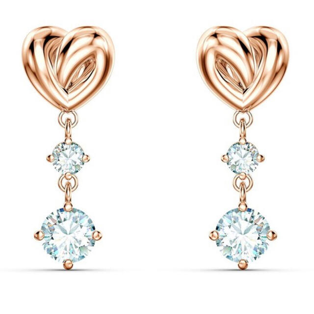 スワロフスキー 愛の不時着 ユンセリ ピアス Lifelong Heart-