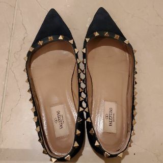 ヴァレンティノ(VALENTINO)の専用★格安セール【ヴァレンチノVALENTINO】36.5★スタッズフラット(バレエシューズ)