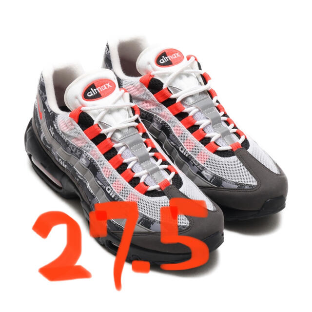 ATMOS AIR MAX 95 RED WE LOVE NIKE 27.5