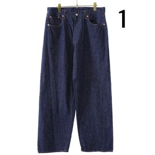 コモリ(COMOLI)のcomoli 21ss 5P デニム NAVY サイズ1 新品未使用 ネイビー(デニム/ジーンズ)