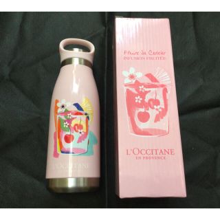 ロクシタン(L'OCCITANE)のロクシタン　ポータブルサーモタンブラー(チェリーライム)サンプル付き(ノベルティグッズ)