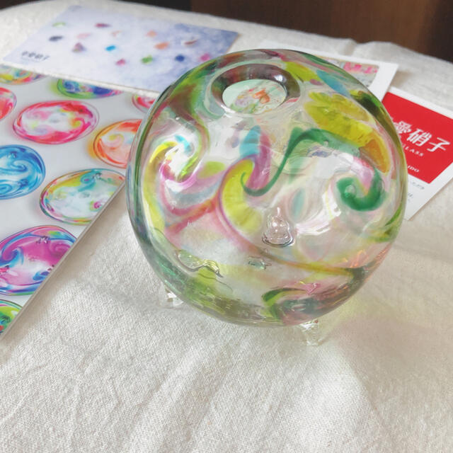 幸愛硝子（ユキエガラス）花瓶　オブジェ インテリア/住まい/日用品のインテリア小物(花瓶)の商品写真