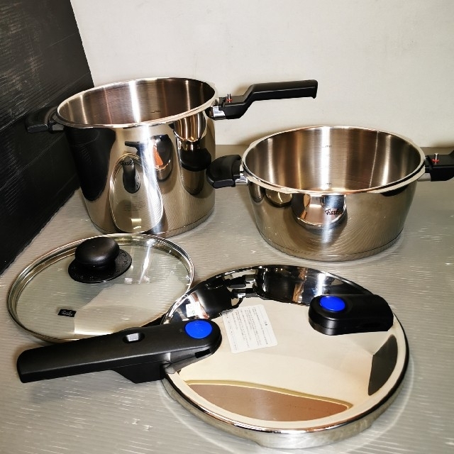 同梱不可】 Fissler フィスラー 圧力鍋 IH対応セット インテリア