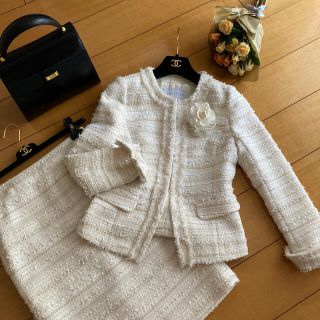 ESTNATION - 美品 ♡ ESTNATION エストネーション ツイードスーツ（36