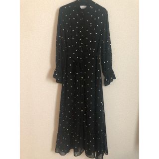 アメリヴィンテージ(Ameri VINTAGE)のAMERI SPARKLE DOT DRESS(ロングワンピース/マキシワンピース)