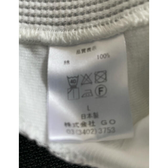 bodco ボッコ　Lサイズ　ワッフル綿100% 日本製　長袖白Tシャツ メンズのトップス(Tシャツ/カットソー(七分/長袖))の商品写真