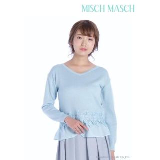 ミッシュマッシュ(MISCH MASCH)の新品同様ミッシュマッシュ★裾レース×シフォンニット(ニット/セーター)