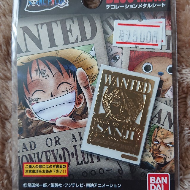 【ワンピース】デコメタ(ルフィ・ゾロ・サンジ・エース) エンタメ/ホビーのアニメグッズ(その他)の商品写真