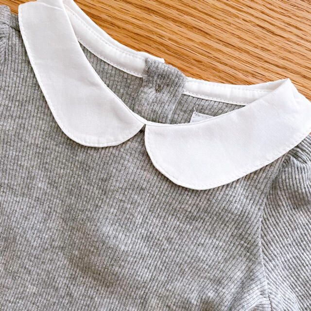 babyGAP(ベビーギャップ)の《美品》babyGap  カラー　長袖ボディシャツ　ロンパース　50サイズ キッズ/ベビー/マタニティのベビー服(~85cm)(ロンパース)の商品写真