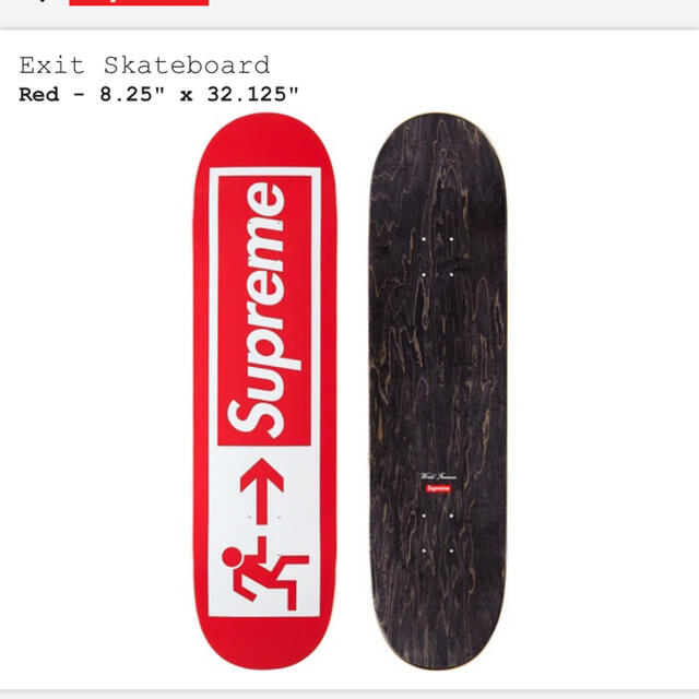 Supreme(シュプリーム)のsupreme Exit Skateboard Red  スポーツ/アウトドアのスポーツ/アウトドア その他(スケートボード)の商品写真