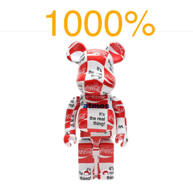 フィギュア新品 BE@RBRICK atmos × Coca-Cola 1000％