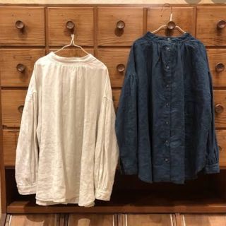 ネストローブ(nest Robe)の専用です⭐️ネストローブ⭐︎リネンモックネック2wayブラウス　美品(シャツ/ブラウス(長袖/七分))