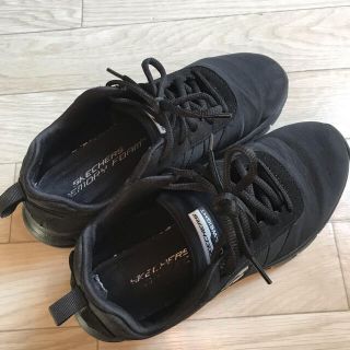 スケッチャーズ(SKECHERS)のスケッチャーズ　レディース　スニーカー　黒　23.5(スニーカー)