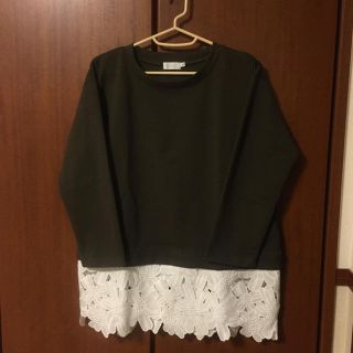 アナトリエ(anatelier)の♡裾レースカットソー♡(カットソー(長袖/七分))