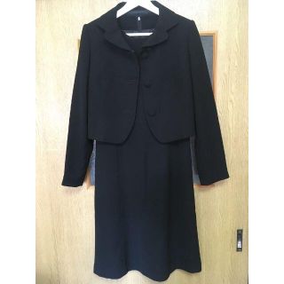 値下げ✨美品✨ブラックフォーマル　喪服に使えるジャケット➕ワンピース(ひざ丈ワンピース)