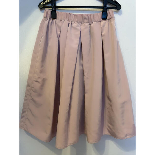 JUSGLITTY(ジャスグリッティー)のピンクベージュ♡フレアスカート レディースのスカート(ひざ丈スカート)の商品写真