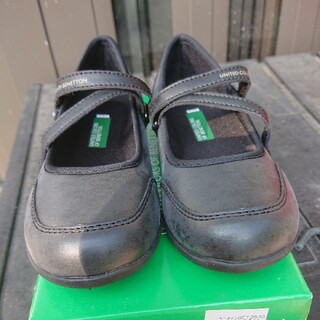 ベネトン(BENETTON)の【未使用】子ども靴 19センチ ベネトン 黒(フォーマルシューズ)