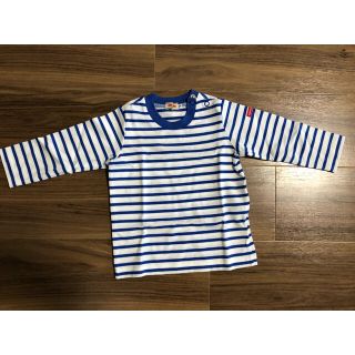 ミキハウス(mikihouse)のミキハウス　青　ボーダー　長袖(Ｔシャツ)