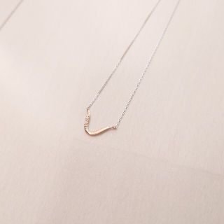 エテ(ete)のete  ネックレス  イエローゴールド×シルバー K10(ネックレス)