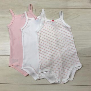 プチバトー(PETIT BATEAU)のプチバトー   18m/81㎝　キャミソールボディ3枚セット(肌着/下着)