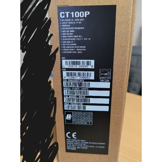 【国内版】ASUS Chromebook Tablet CT100PA 品 3