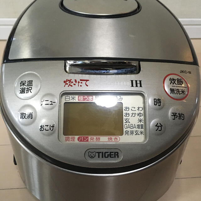 TIGER タイガー TIGER 炊飯器 JKC-W100 5.5合炊き 2007年製 の通販 by ダイ's shop｜タイガーならラクマ