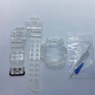 新品 G-SHOCK DW8200 ベゼル フロッグマン クリア カスタム(腕時計(デジタル))