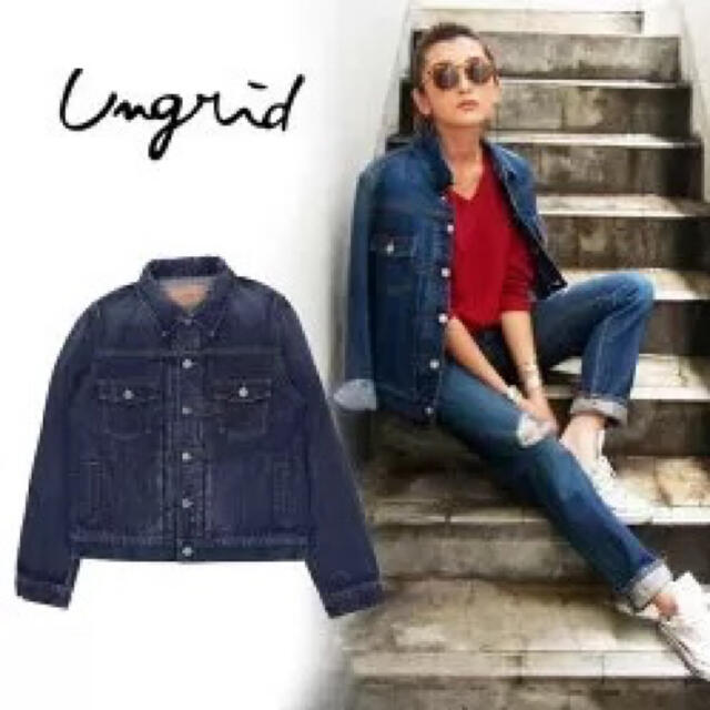 Ungrid(アングリッド)のungrid インディゴGジャン レディースのジャケット/アウター(Gジャン/デニムジャケット)の商品写真