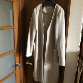 アズールバイマウジー(AZUL by moussy)のスエード　コート　M(ロングコート)