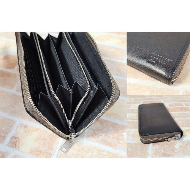 美品 マーガレットハウエル アイデア ☆ レザー 長財布 ラウンド