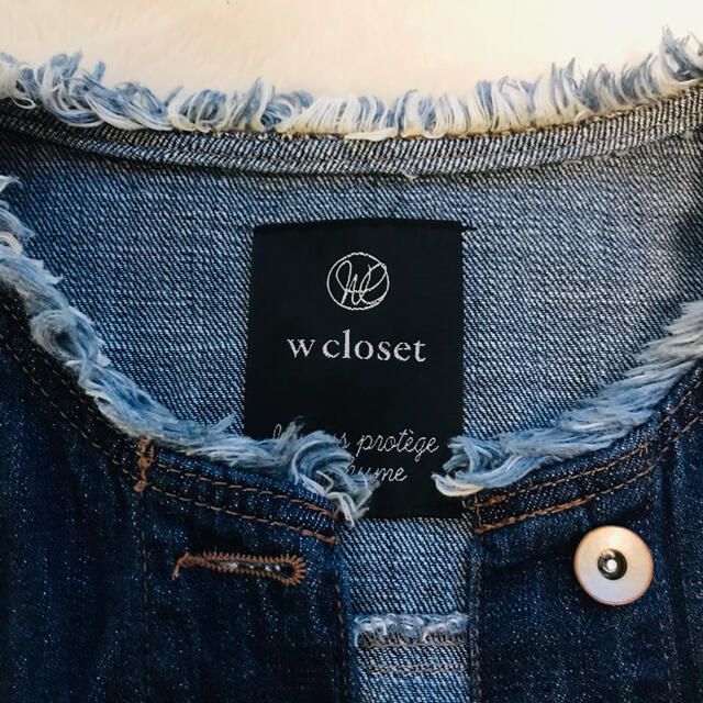 w closet(ダブルクローゼット)の春 wcloset ダブルクローゼット デニムジャケット Gジャン レディースのジャケット/アウター(Gジャン/デニムジャケット)の商品写真