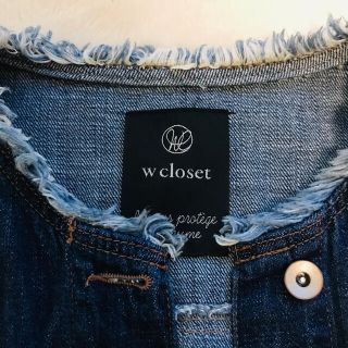 ダブルクローゼット(w closet)の春 wcloset ダブルクローゼット デニムジャケット Gジャン(Gジャン/デニムジャケット)