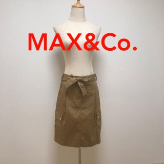 マックスアンドコー(Max & Co.)の【MAX&Co.】リボン付き　スカート(ひざ丈スカート)