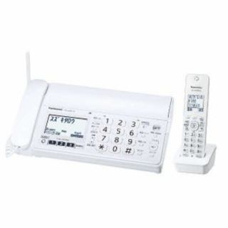 パナソニック(Panasonic)の美品パナソニック FAX 電話機　KX-PZ200W(電話台/ファックス台)