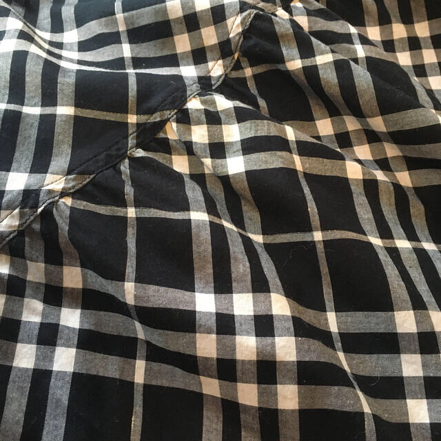 BURBERRY(バーバリー)の白黒チェック3段ギャザースカート レディースのスカート(ロングスカート)の商品写真
